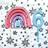 Rainbow Cake Topper