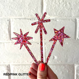 Star Sparkler Toppers - Set of 3