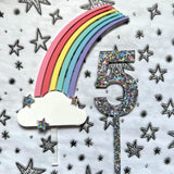Rainbow Cloud Cake Topper