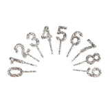 Small Glitz Number Toppers