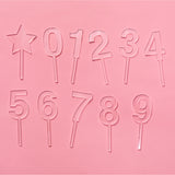 Small Clear Acrylic Cake Toppers