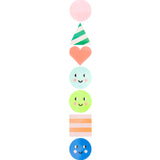 Happy Birthday Shape Stickers - 120 pieces