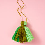 Large 'Carnival Greens' Tassel