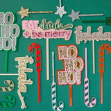 Pink ‘Ho Ho Ho' Cake Topper