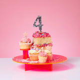 Silver Glitz Cake Topper