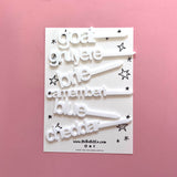 Cheese Markers - White