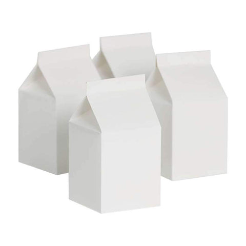 White Milk box Cartons - Pack of 10