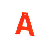 Neon Red Letter - more letters available