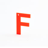 Neon Red Letter - more letters available
