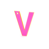 Neon Pink Letter - more letters available