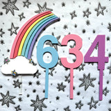 Rainbow Cloud Cake Topper