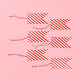Candy Stripe Tags - Set of 6