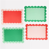 Christmas Paper Placemats - Pack of 8 in 4 colours