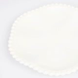 Cream Dot Edged Flower Compostable Dinner Plates (Pack of 8)
