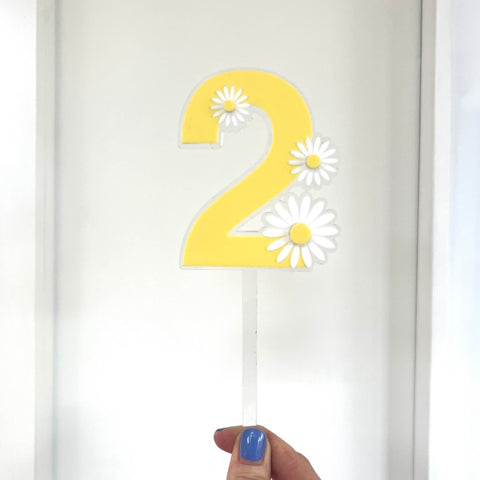 Daisy Number Topper