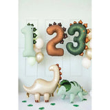 Dino Number Balloons