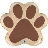 Brown Paw Print Balloon - 61cm