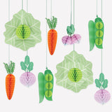 Giant Vegetable Decorations - pack of 10, in 5 designs