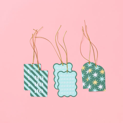 Nova Mint+Evergreen Gift Tag Set