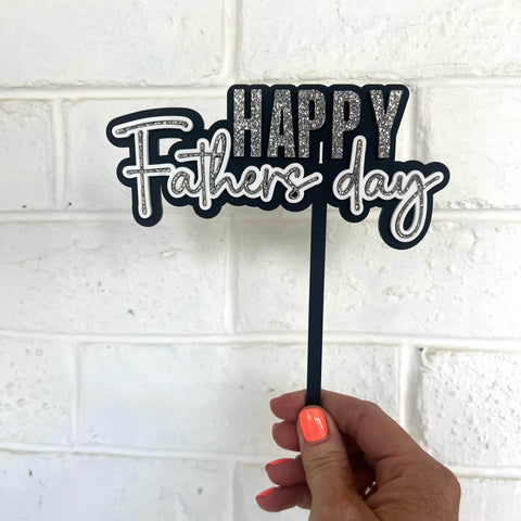 Happy Fathers Day Cake Topper