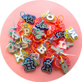 Letter Keyring - Pink Confetti