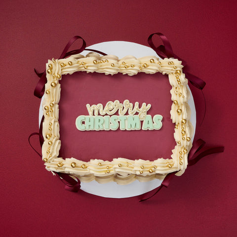 Merry Christmas Cake Plaque