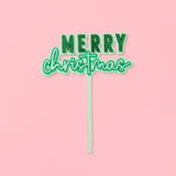 Merry Christmas Cake Topper