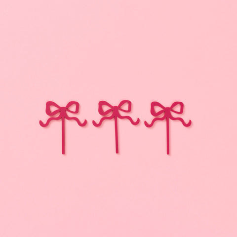 Mini Bow Toppers - Set of 3