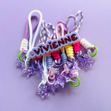 The Fun Name Keyring - Misty Grape