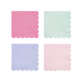 Multicolour Large Napkins - Pack of 20 in 4 pastel colours