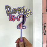 Name + Number Balloon Topper