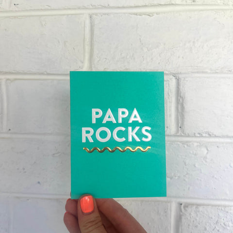 Papa Rocks Card