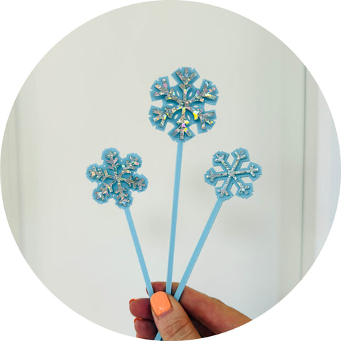 Snowflake Toppers - Set of 3