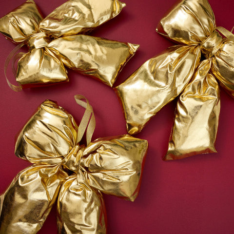 Gold Puffy Bow