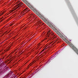 Red & Pink Tinsel Fringe Garland