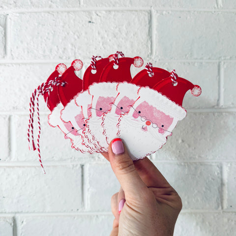 Santa Tags - Set of 6