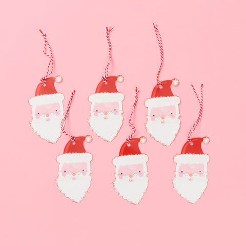 Santa Tags - Set of 6