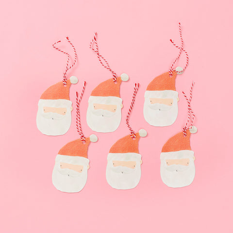 Santa Tags - Set of 6