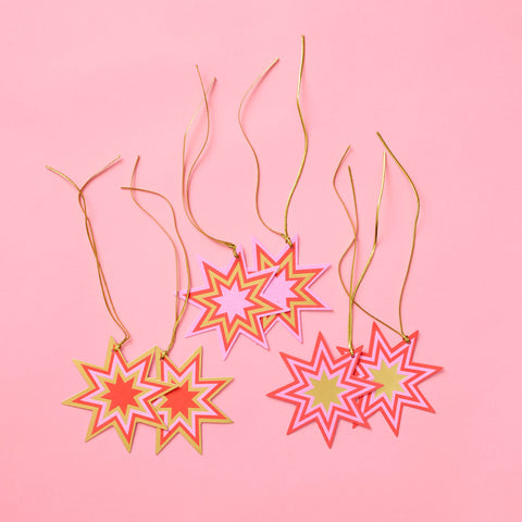 Starburst Gift Tag Set of 6