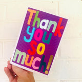 'Thank you so much!' card
