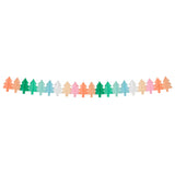 Tissue Paper Christmas Tree Garlands