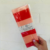 Tissue Paper pack - Diamond & Stripe - orange + peach