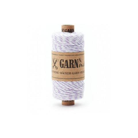 Bakers Twine - Pastel Lilac/White Stripe