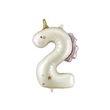 Unicorn Number Balloons