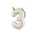Unicorn Number Balloons