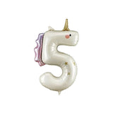 Unicorn Number Balloons