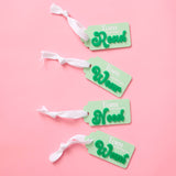 WEAR, WANT, NEED, READ Tags - Greens