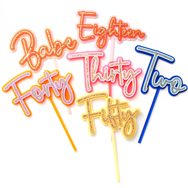 Custom Word Cake Toppers – Hello Kit Co.