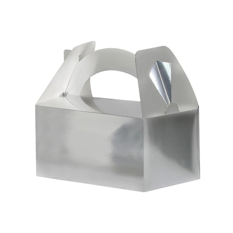 Silver Party Boxes - Pack of 5