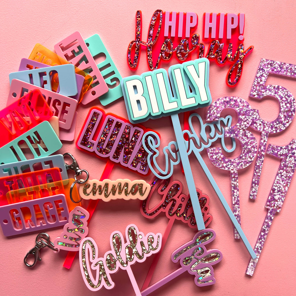 Bold Custom Name Topper – Hello Kit Co.